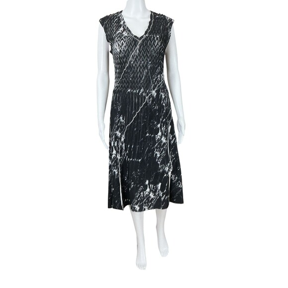 Komarov Monochromatic Bias Cut Dress Size S Fit & Flare Glam Cocktail Minimalist - Picture 5 of 12